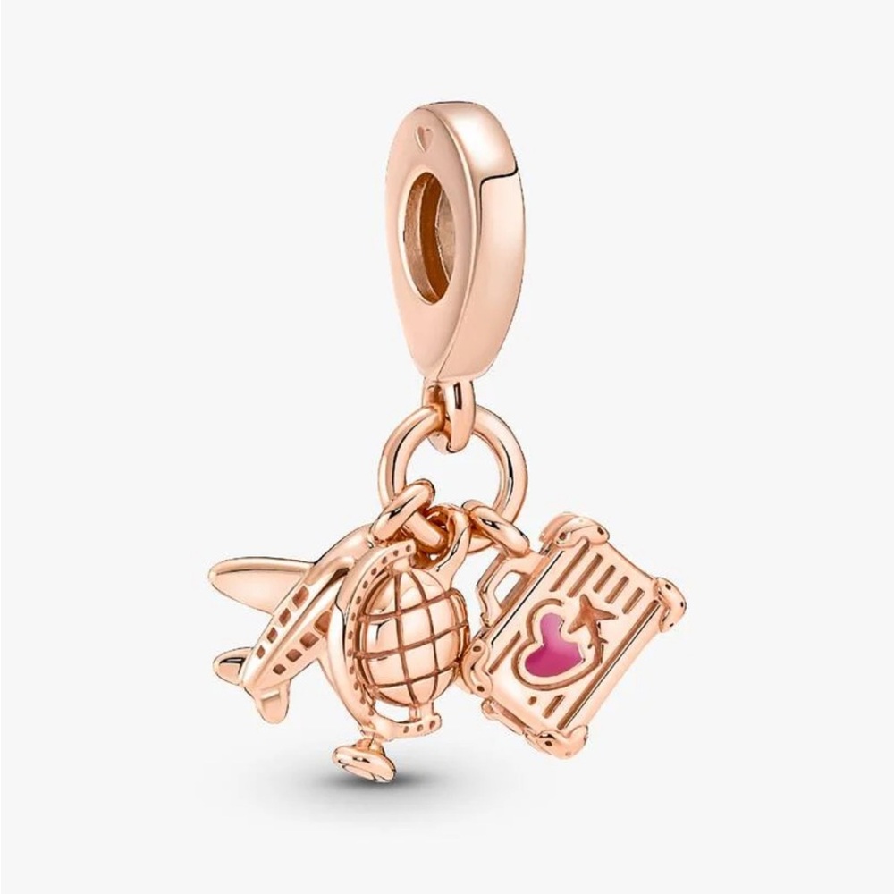 Pandora Rose Gold Travel Charm Bracelet